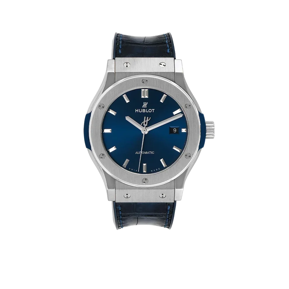 Classic Fusion Titanium 42mm Blue Dial Mens Watch 542.NX.7170.LR