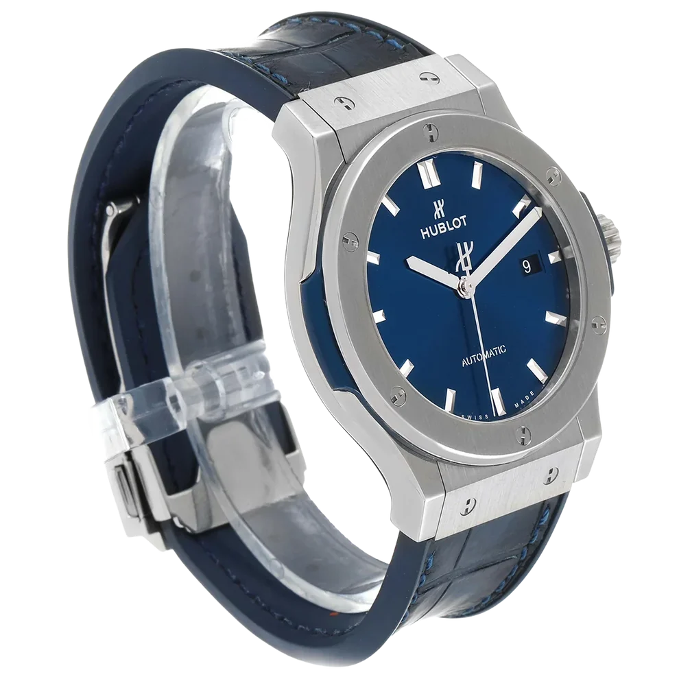 Classic Fusion Titanium 42mm Blue Dial Mens Watch 542.NX.7170.LR