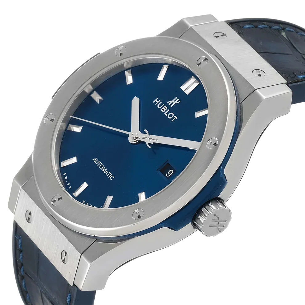 Classic Fusion Titanium 42mm Blue Dial Mens Watch 542.NX.7170.LR