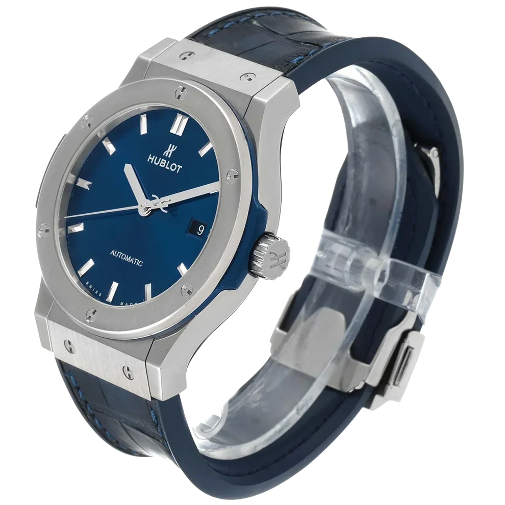 Classic Fusion Titanium 42mm Blue Dial Mens Watch 542.NX.7170.LR
