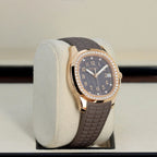 Aquanaut Luce 39mm 5268/200R-010 Rose Gold Taupe Brown Dial Diamond Bezel