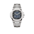 Nautilus 40mm 5712/1A-001 Moon Phase Power Reserve Stainless Steel Blue Dial