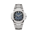 Nautilus 40mm 5712/1A-001 Moon Phase Power Reserve Stainless Steel Blue Dial