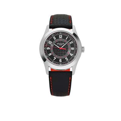 Calatrava 40mm 6007G-010 White Gold Red Accents