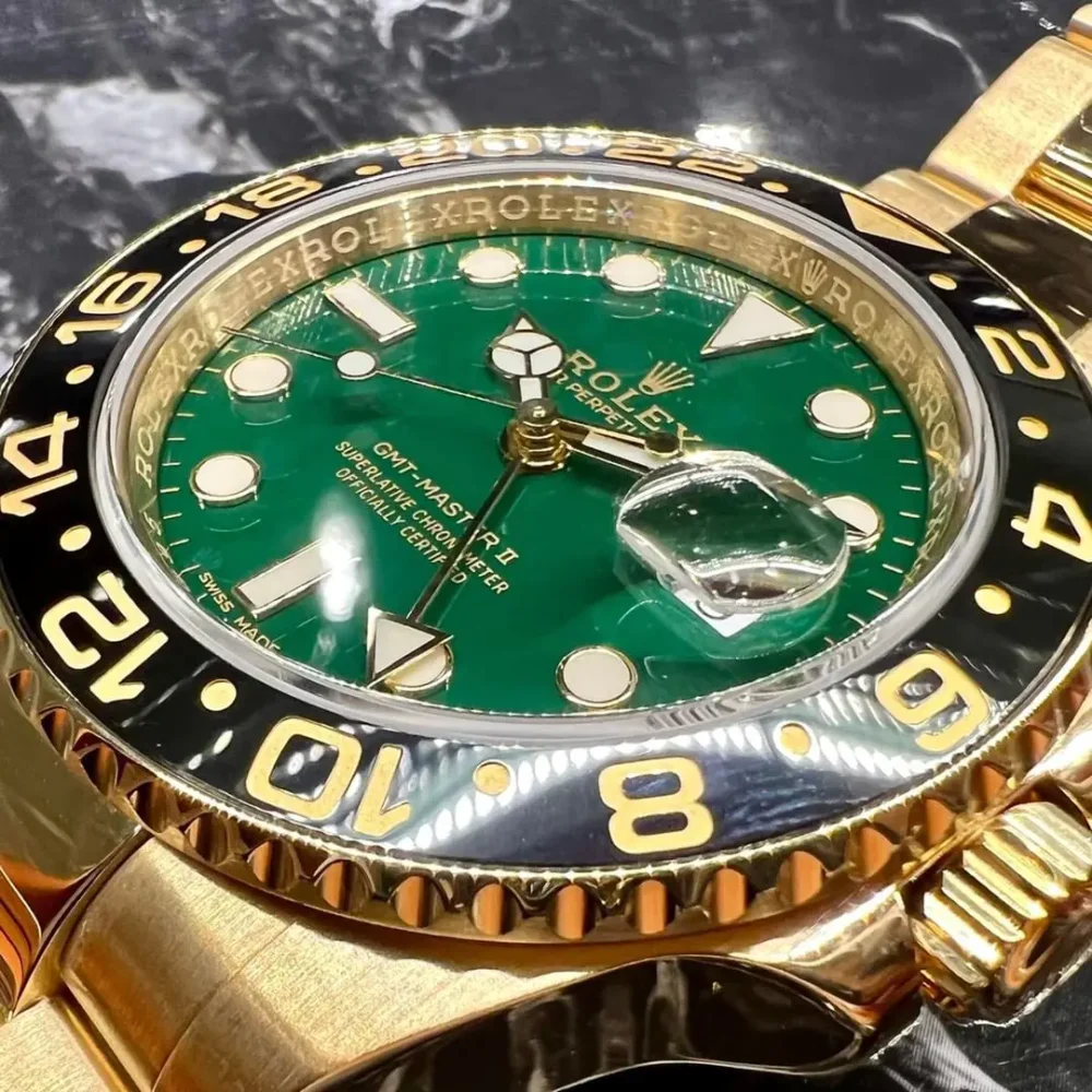 GMT-Master II “Green Dial” Yellow Gold