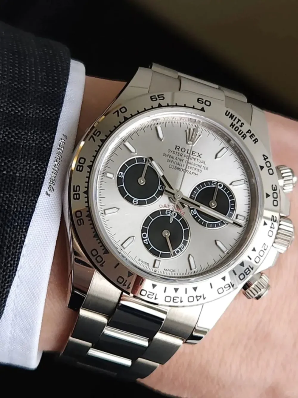 Cosmograph Daytona Platinum Ice Blue Dial with Chestnut Brown Sub-Dials
