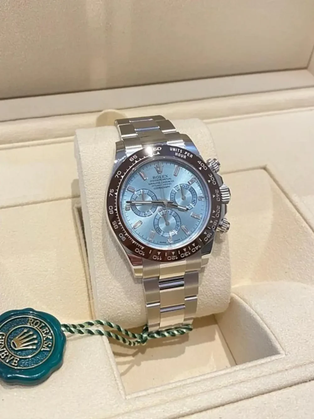 Cosmograph Daytona 40mm Platinum Ice-Blue Dial m116506-0002