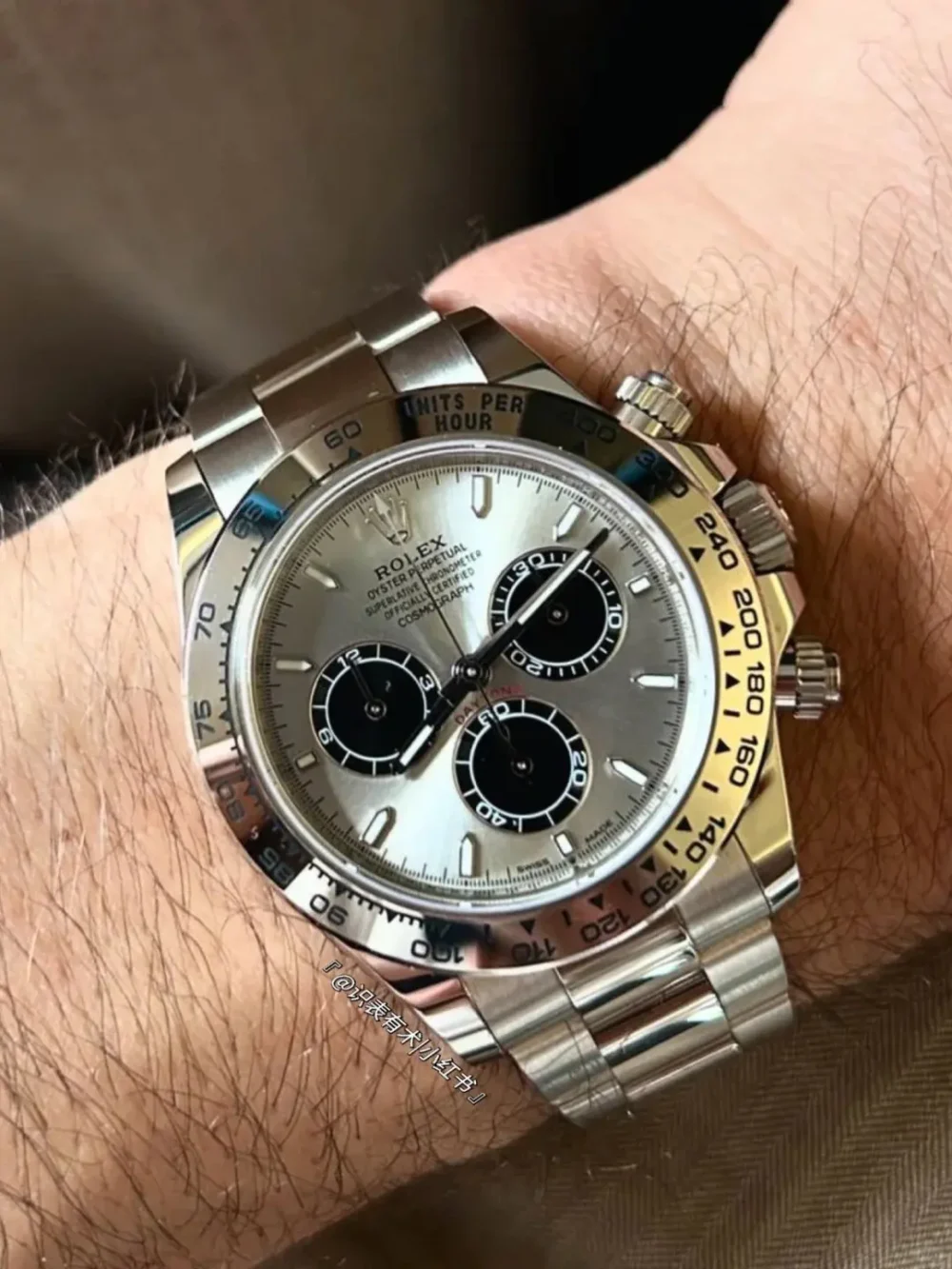Cosmograph Daytona Platinum Ice Blue Dial with Chestnut Brown Sub-Dials