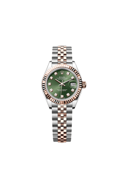Lady-Datejust Oyster, 28 mm, Oystersteel and Everose gold