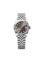 Datejust 31 Oyster, 31 mm, Oystersteel and white gold