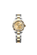 Lady-Datejust Oyster, 28 mm, Oystersteel and yellow gold