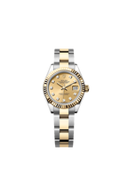 Lady-Datejust Oyster, 28 mm, Oystersteel and yellow gold