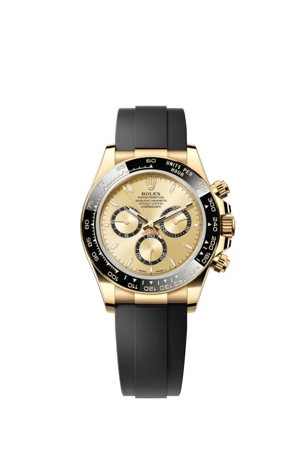 Cosmograph Daytona Yellow Gold Champagne Dial with Oysterflex Bracelet