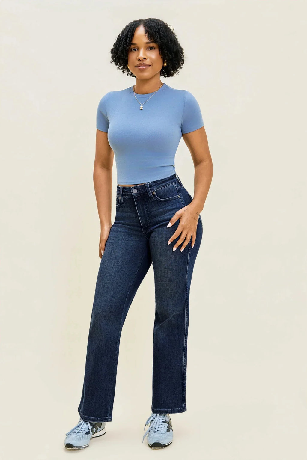 Women's High Waist Wide Leg Jeans