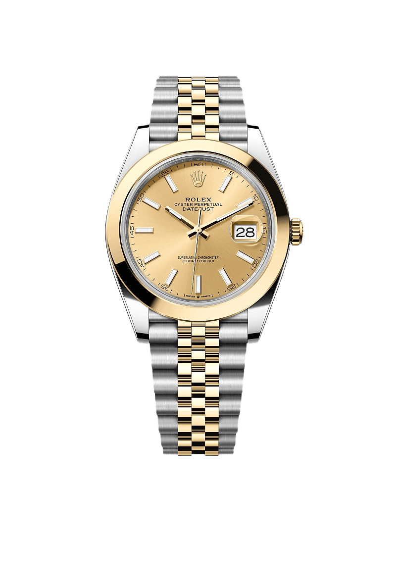 Datejust 41 Oyster, 41 mm, Oystersteel and yellow gold
