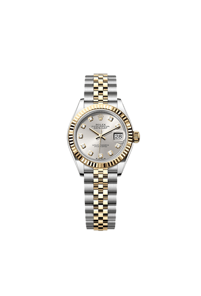 Lady-Datejust Oyster, 28 mm, Oystersteel and yellow gold