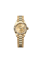 Lady-Datejust Oyster, 28 mm, yellow gold
