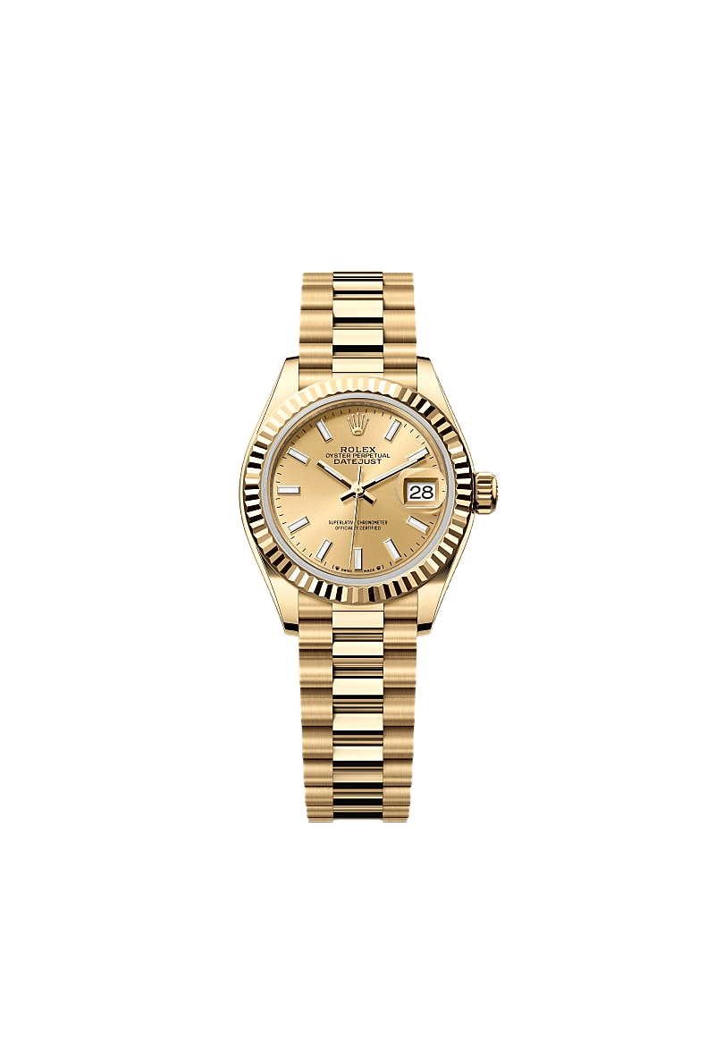 Lady-Datejust Oyster, 28 mm, yellow gold