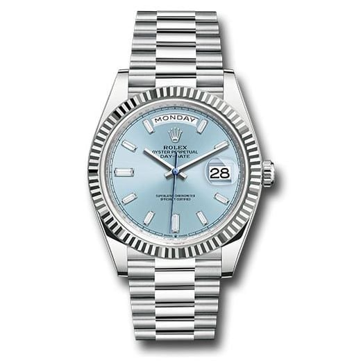 Day-Date 40 Platinum – Ice Blue Dial