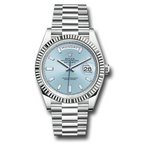 Day-Date 40 Platinum – Ice Blue Dial