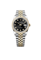 Datejust 36 Oyster, 36 mm, Oystersteel, yellow gold and diamonds