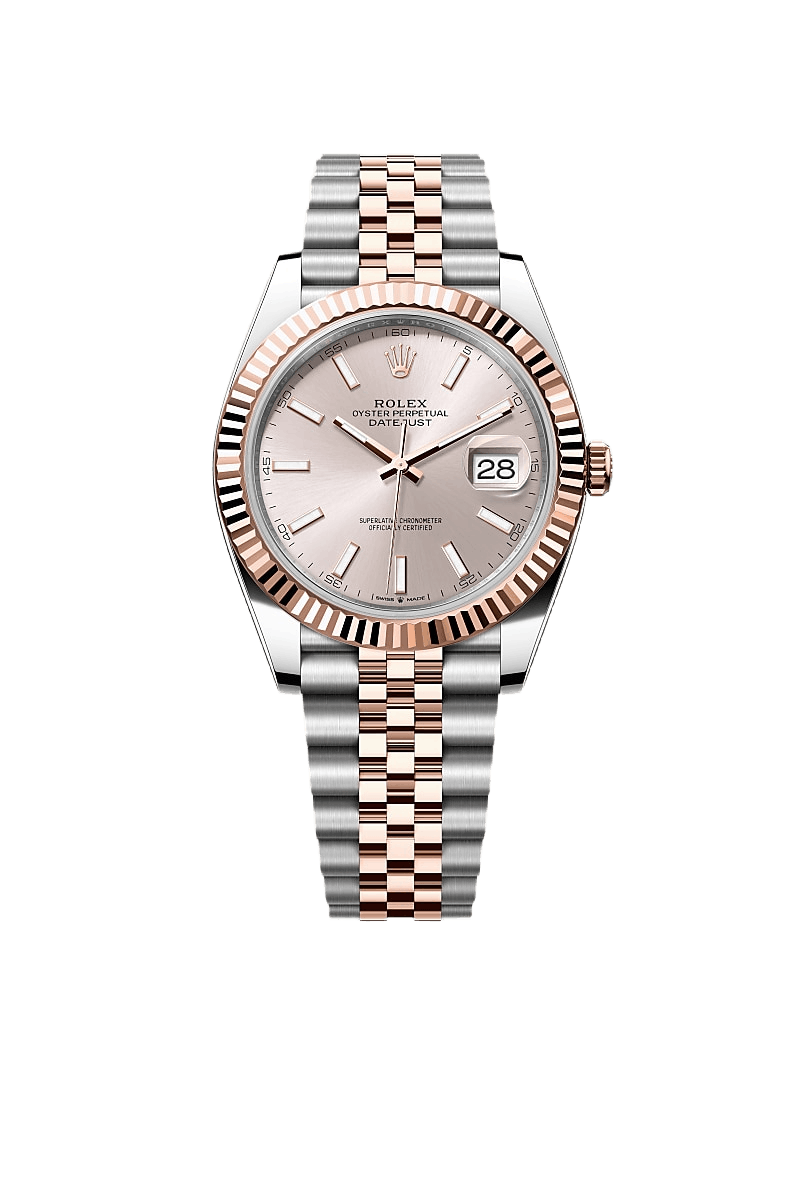 Datejust 41 Oyster, 41 mm, Oystersteel and Everose gold