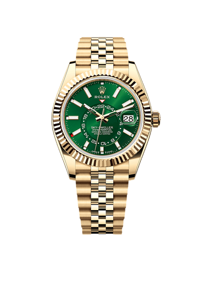 Sky-Dweller 42mm18ct Yellow Gold Green Dial