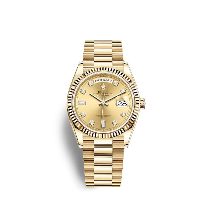 Day-Date 36mm Yellow Gold Champagne Diamond Dial