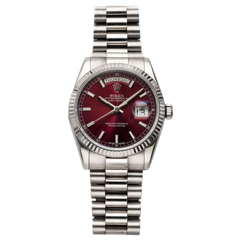 Day-Date 36mm Factory Cherry Red Dial