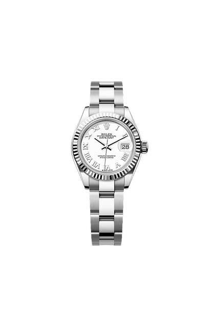Lady-Datejust Oyster, 28 mm, Oystersteel and white gold