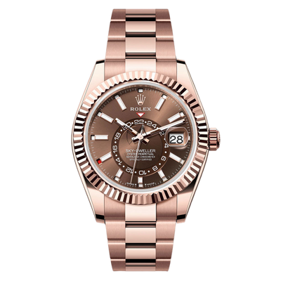 Sky – Dweller 42mm 18ct Everose Gold Chocolate Face
