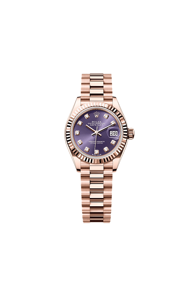 Lady-Datejust Oyster, 28 mm, Everose gold