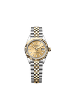 Lady-Datejust Oyster, 28 mm, Oystersteel and yellow gold