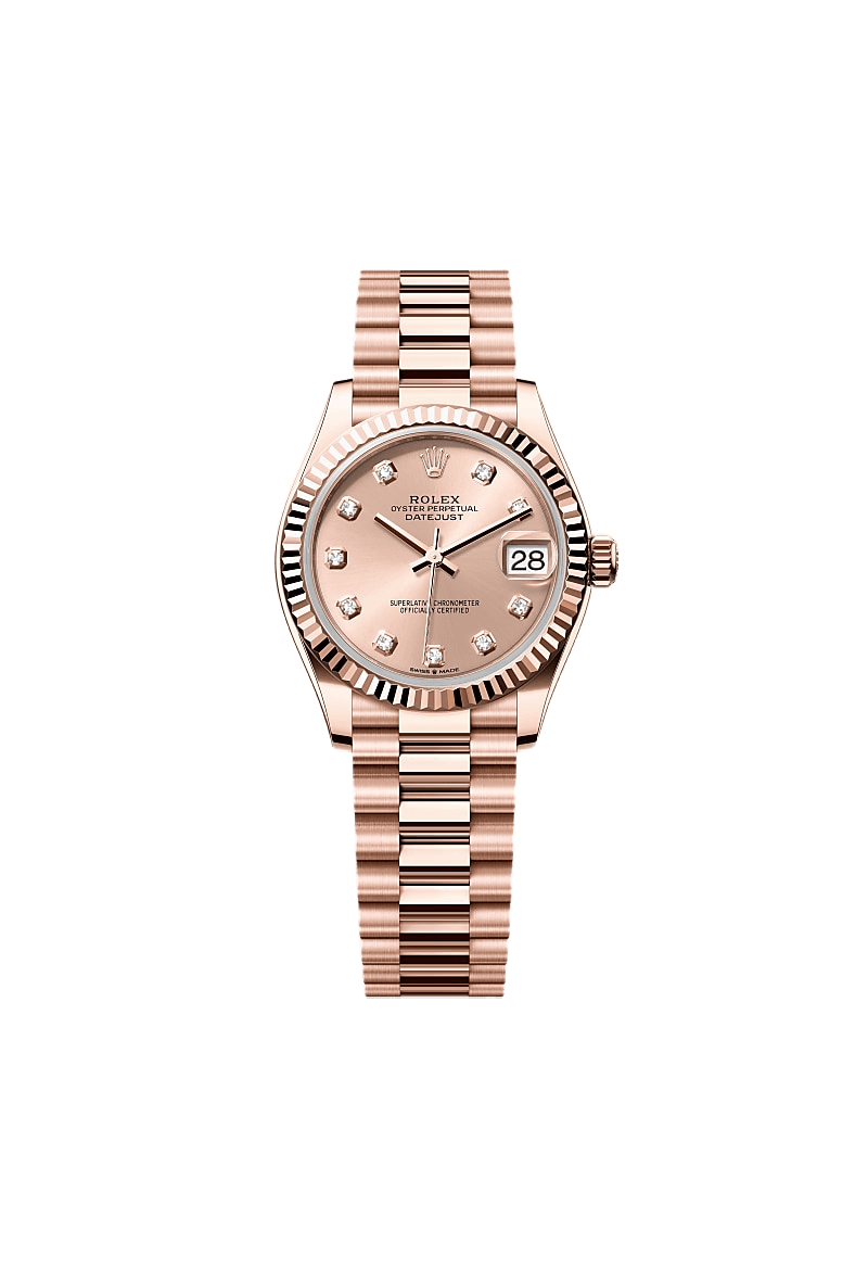Datejust 31 Oyster, 31 mm, Everose gold