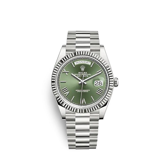 Day-Date 40 Oyster, 40 mm, white gold