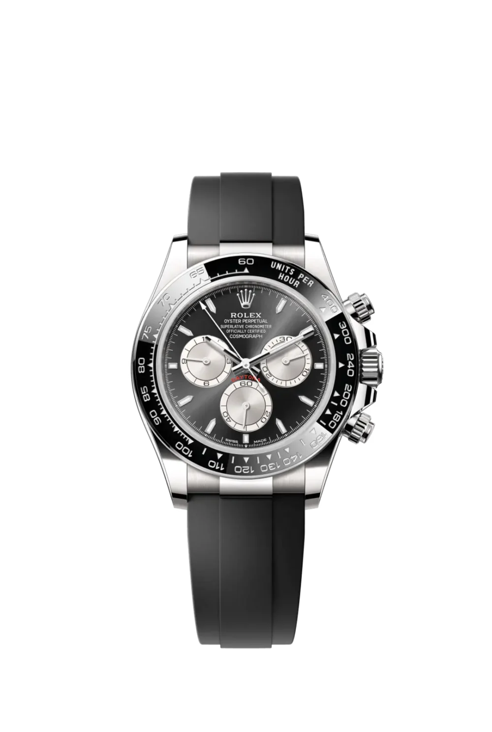 Cosmograph Daytona White Gold Steel Grey Dial with Oysterflex Bracelet