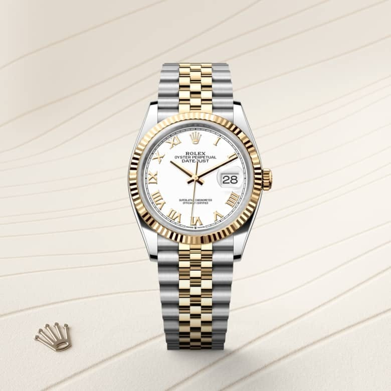 Datejust 36 Oyster, 36 mm, Oystersteel and yellow gold