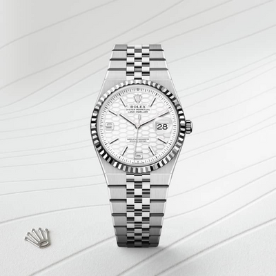 Land-Dweller 36 Oyster, 36 mm, Oystersteel and white gold