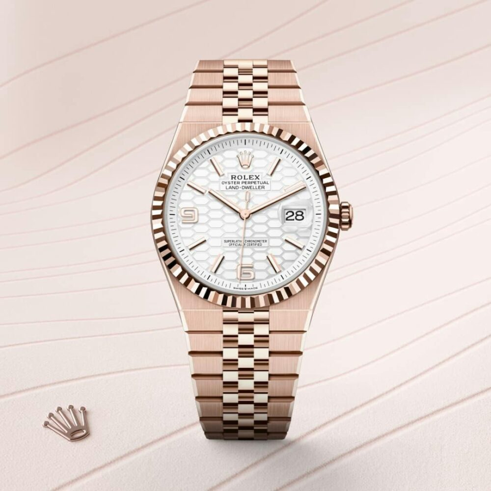 Land-Dweller 40 Oyster, 40 mm, Everose gold