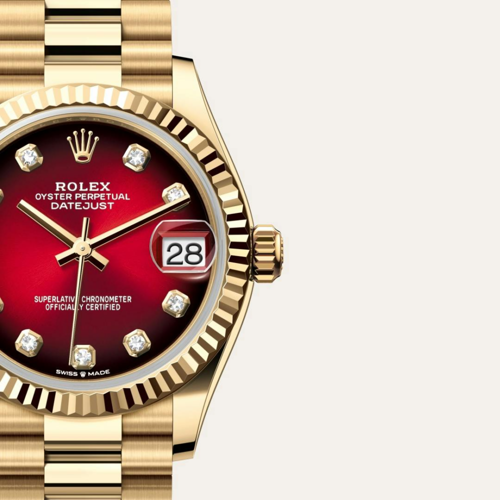 Datejust 31 Oyster, 31 mm, yellow gold