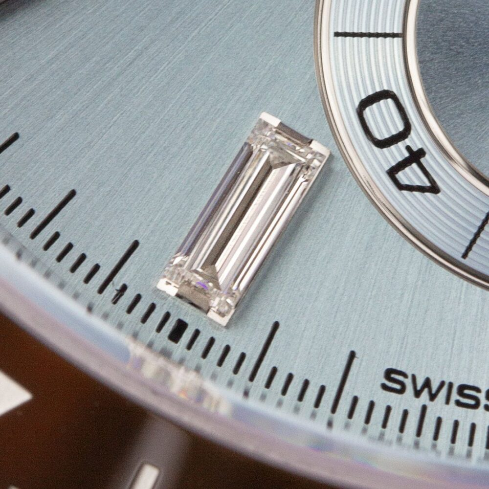 Oyster Perpetual Cosmograph Daytona Platinum 50th Anniversary ‘Factory Baguette Dial’