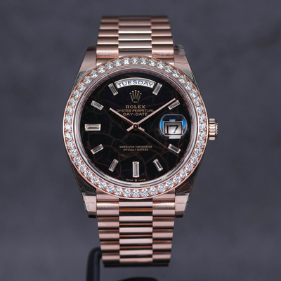 Day Date 40mm Eisenkiesel Diamonds
