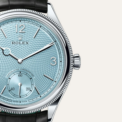 1908 39 mm, platinum, polished finish