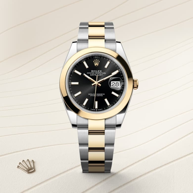 Datejust 41 Oyster, 41 mm, Oystersteel and yellow gold