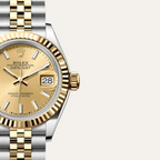 Lady-Datejust Oyster, 28 mm, Oystersteel and yellow gold
