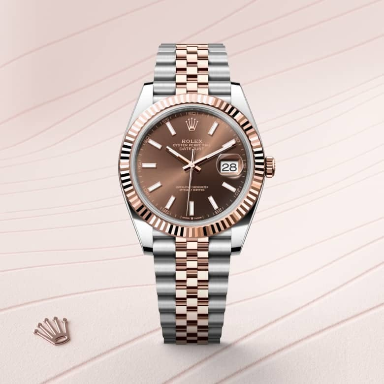 Datejust 41 Oyster, 41 mm, Oystersteel and Everose gold