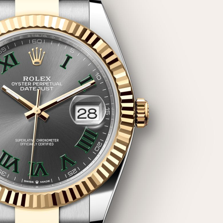 Datejust 41 Oyster, 41 mm, Oystersteel and yellow gold