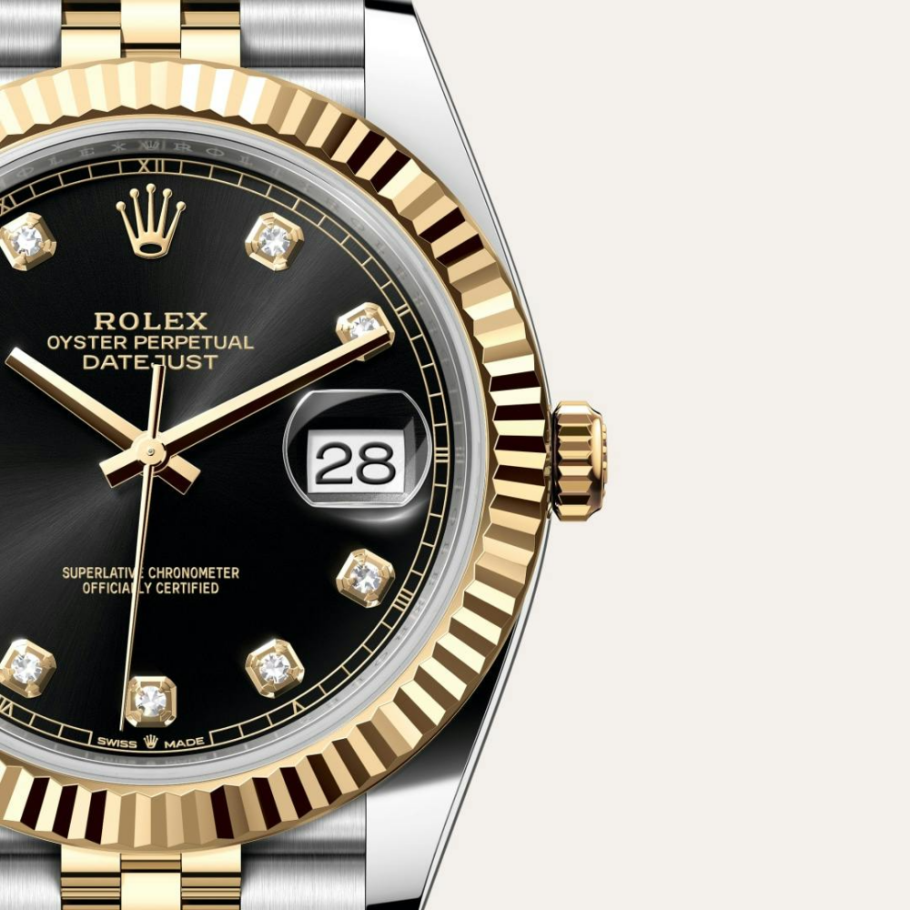 Datejust 41 Oyster, 41 mm, Oystersteel and yellow gold