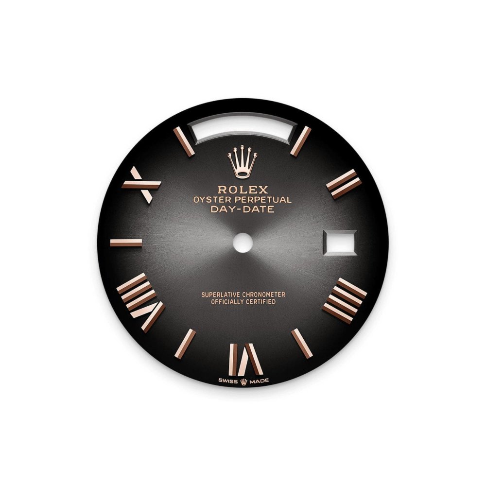 Day-Date Rose Gold Diamond Bezel Slate Ombre Dial (2025)