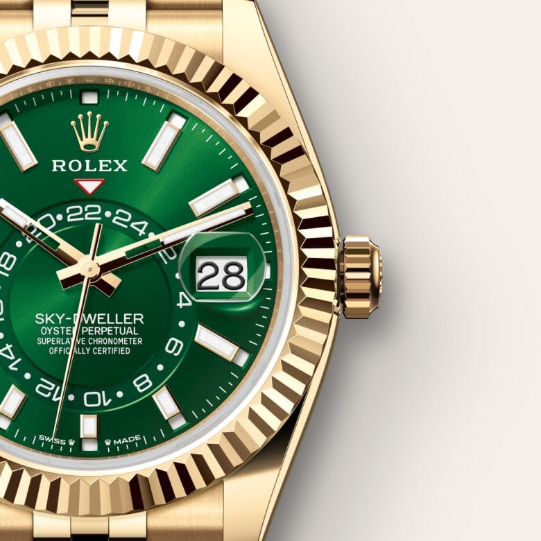 Sky-Dweller 42mm18ct Yellow Gold Green Dial